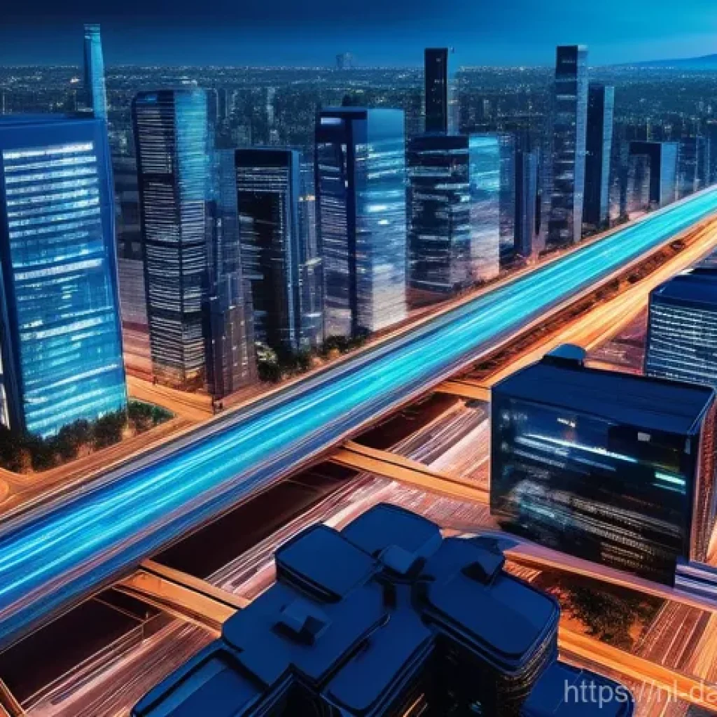 데이터베이스 성능 향상을 위한 정책 설정 - **Prompt for Connection Pooling:**
"A vibrant, futuristic digital city scape at dusk, seen from ...