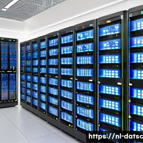 Home 30 비즈니스 요건에 맞춘 데이터베이스 아키텍처 최적화 - A modern data center environment showcasing a large-scale database system with multiple partitioned ...